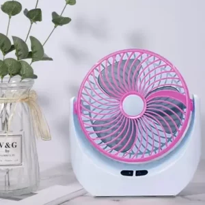 Mini Table Fan with LED Light